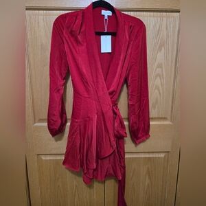 Lucy Paris Vibrant Red Dress